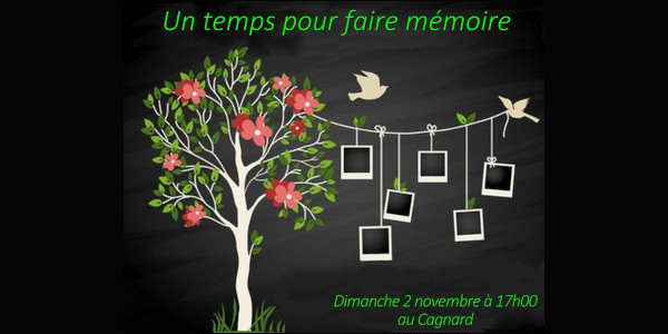 affiche qui annonce la soirée du 2 novembre au Cagnard